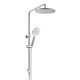 BAKARA ROUND TWIN SHOWER D02011-H12013 CHROME