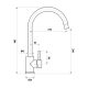 ELLE PROJECT GOOSENECK SINK MIXER – SST874BK MATTE BLACK