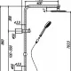 Hellycar Chris Shower System With Rail SRD2-SH15-HS18