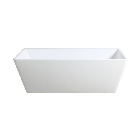 1700MM SQUARE BACK TO WALL BATH KBT-7-1700 GLOSS WHITE