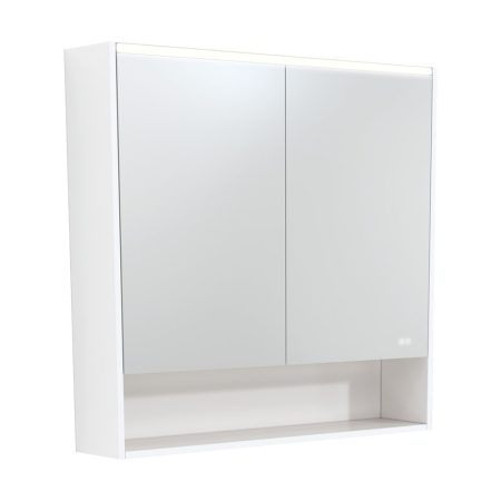 900MM LED MIRROR CABINET WITH DISPLAY SHELF PSC900SMW-LED