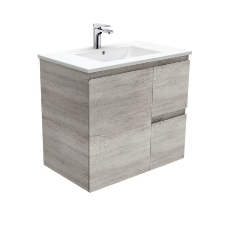 750MM WALL HUNG VANITY WITH INDUSTRIAL EDGE CABINET TCL75X