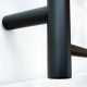 ROUND HEATED TOWEL LADDER BRTR01 MATTE BLACK