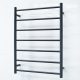 ROUND HEATED TOWEL LADDER BRTR01 MATTE BLACK