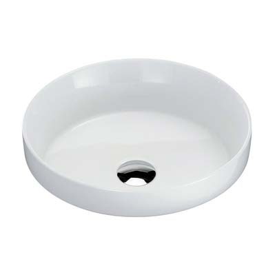 COOPER SEMI INSET BASIN NO TAP HOLE (32MM NO O/F) 4201 GLOSS WHITE