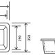 GORDON LARGE UNDER MOUNT BASIN NO TAP HOLE (32MM WITH O/F) K6033 GLOSS WHITE