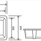 GORDON SQUARE UNDER MOUNT BASIN NO TAP HOLE (32MM WITH O/F) K6035 GLOSS WHITE