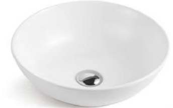 KING ABOVE COUNTER BASIN NO TAP HOLE (32MM NO O/F) K165 MATTE WHITE