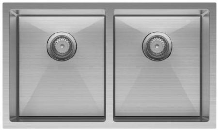 KING DOUBLE BOWL KITCHEN SINK SS7645D STAINLESS STEEL