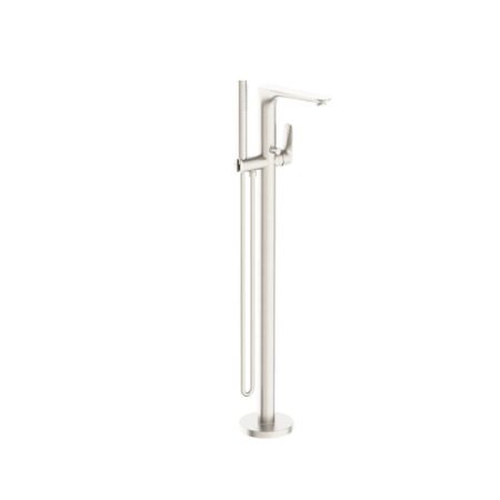 VITRA FLOOR MOUNTED BATH FILLER WITH HAND SHOWER NR321503ABN BRUSHED NICKEL