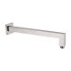 400MM SQUARE WALL SHOWER ARM NR501BN BRUSHED NICKEL