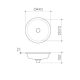 LIANO II 440MM UNDERMOUNT/OVERMOUNT ROUND BASIN 852600W GLOSS WHITE