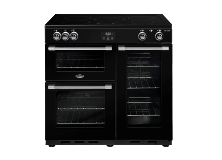 900MM UPRIGHT COOKER WITH INDUCTION COOKTOP BCC900IB BLACK GLASS