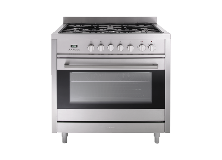 90CM DUAL FUEL UPRIGHT COOKER GHE09TDSS-4 STAINLESS STEEL