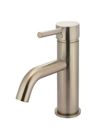 ROUND BASIN MIXER CURVED MB03-CH CHAMPAGNE