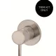 ROUND WALL MIXER SHORT PIN-LEVER MW03S-FIN-CH+MW13BDY CHAMPAGNE