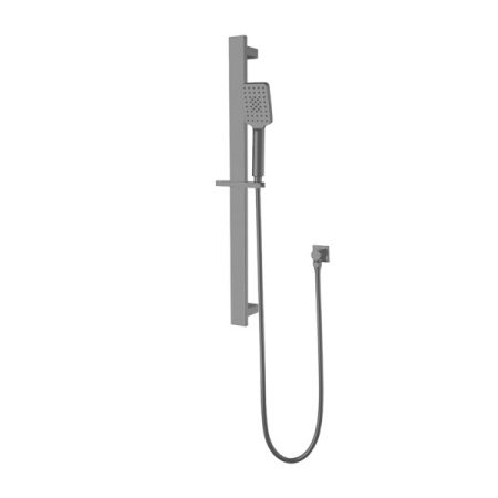 SQUARE SINGLE RAIL SHOWER NR316GM GUNMETAL GREY