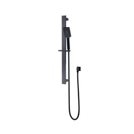 SQUARE SINGLE RAIL SHOWER NR316MB MATTE BLACK