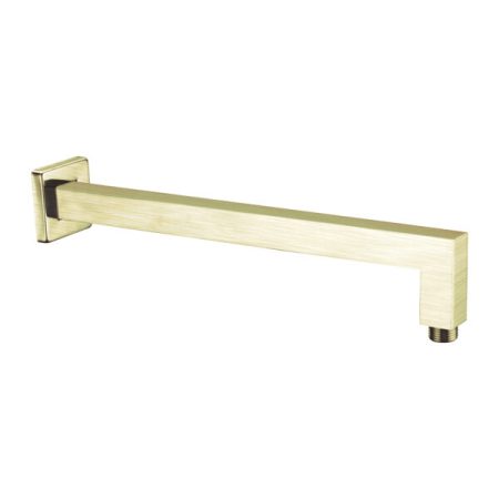 400MM SQUARE WALL SHOWER ARM NR501BG BRUSHED GOLD