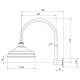 NOSTALGIA SHOWER ARM AND ROSE NS125 CHR CHROME