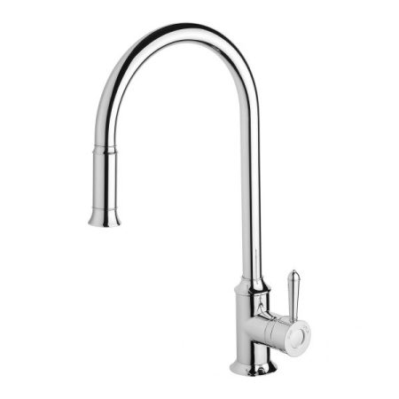 NOSTALGIA GOOSENECK PULL OUT SINK MIXER NS710-00-1 CHROME