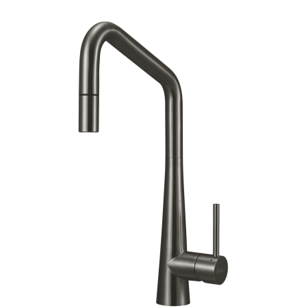 ESSENTE 316 S/STEEL SQUARE P/OUT SINK MIXER SS31675-GM GUN METAL GREY