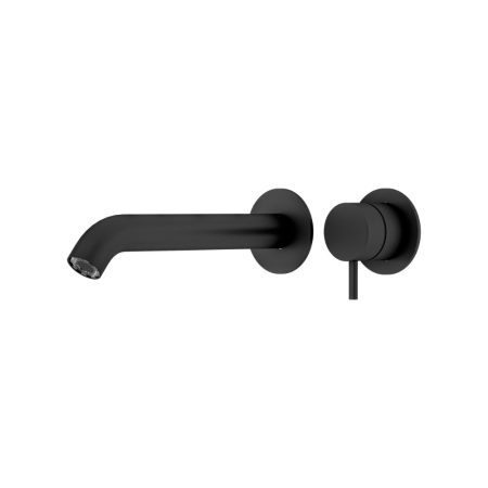 ELLE 316 WALL BASIN/BATH MIXER SST676MB MATTE BLACK