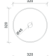 JESSE ABOVE COUNTER BASIN (32MM NO O/F) JES-BS-320-WG-S GLOSS WHITE