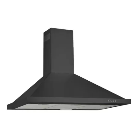 900MM CANOPY RANGEHOOD 500M/HR 3 SPEED TCH90B-L BLACK STEEL