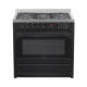 90CM DUAL FUEL UPRIGHT COOKER TEG95TBK BLACK STAINLESS STEEL