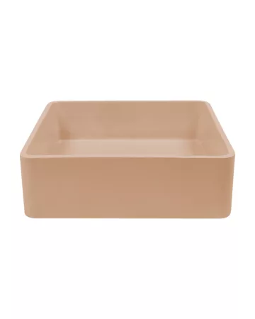 VESL SQUARE BASIN SURFACE MOUNT (32MM NO O/F) VS1-1-0-PA PASTEL PEACH