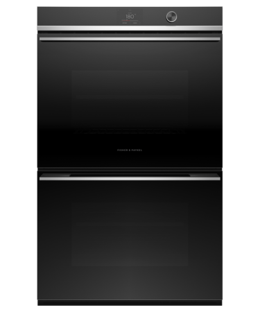 760MM 17 FUNCTION WITH SELF CLEAN DOUBLE WALL OVEN OB76DDPTDX1 STAINLESS STEEL BLACK GLASS