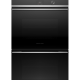 760MM 17 FUNCTION WITH SELF CLEAN DOUBLE WALL OVEN OB76DDPTDX1 STAINLESS STEEL BLACK GLASS