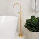 VIVID SLIMLINE FLOOR MOUNTED BATH FILLER VS745-12 BRUSHED GOLD