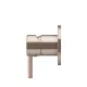 ROUND WALL MIXER SHORT PIN-LEVER MW03S-FIN-CH+MW13BDY CHAMPAGNE