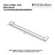 TEKA TOWEL RAIL DOUBLE 800MM TEDTR800N MATTE BLACK