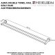 AURA TOWEL RAIL DOUBLE 800MM AUDTR800MW MATTE WHITE