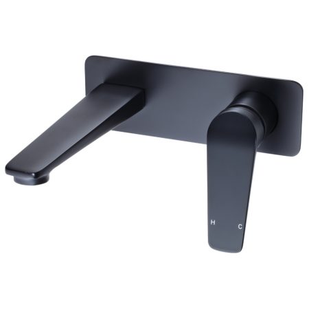 308 SERIES 35MM WALL BASIN MIXER T308WBN MATTE BLACK