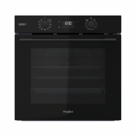 60CM MULTIFUNCTION OVEN WITH GENTLE STEAM FUNCTION W4OMSK58RU1SBA BLACK GLASS