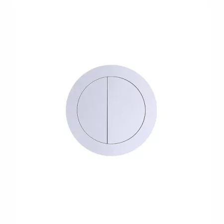 ROUND PRESS DUAL FLUSH BUTTON PB-RMW MATTE WHITE