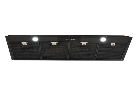 1600M3/HR 120CM SILENT 390MM DEEP UNDERMOUNT RANGEHOOD UM1390-12BSP BLACK STEEL
