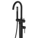 CALI FREESTANDING BATH MIXER WITH HAND SHOWER 213113B MATTE BLACK