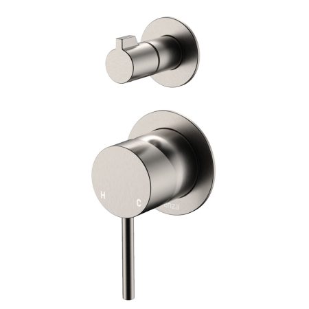 CALI WALL DIVERTER MIXER, SMALL ROUND PLATES 228102BN-4 BRUSHED NICKEL