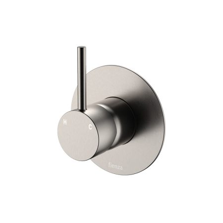 CALI UP WALL MIXER WITH LARGE ROUND PLATE 228114BN-3 BRUSHED NICKEL