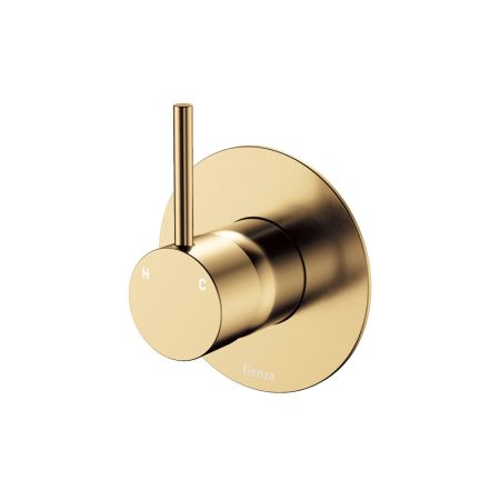 CALI UP WALL MIXER WITH LARGE ROUND PLATE 228114UB-3 URBAN BRASS
