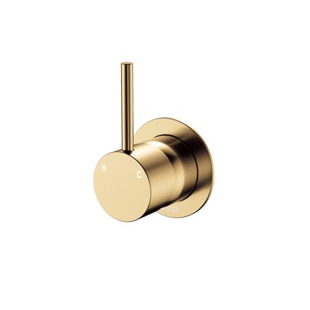 CALI UP WALL MIXER WITH MINIMAL ROUND PLATE 228114UB URBAN BRASS