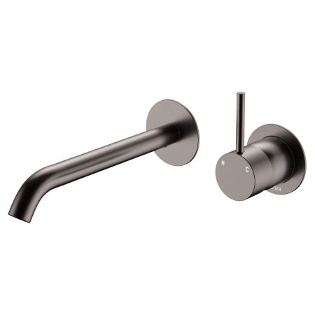 CALI UP WALL BASIN MIXER WITH 200MM OUTLET 228118GM-200 GUNMETAL GREY