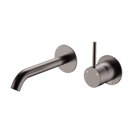 CALI UP WALL BASIN MIXER WITH 160MM OUTLET 228118GM GUNMETAL GREY