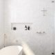 CALI 250MM SHOWER HEAD AND HIGH RISE ARM 411125BN-A BRUSHED NICKEL