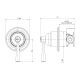 CROMFORD SWITCHMIX SHOWER/WALL MIXER 134-2800-40 BRUSHED NICKEL